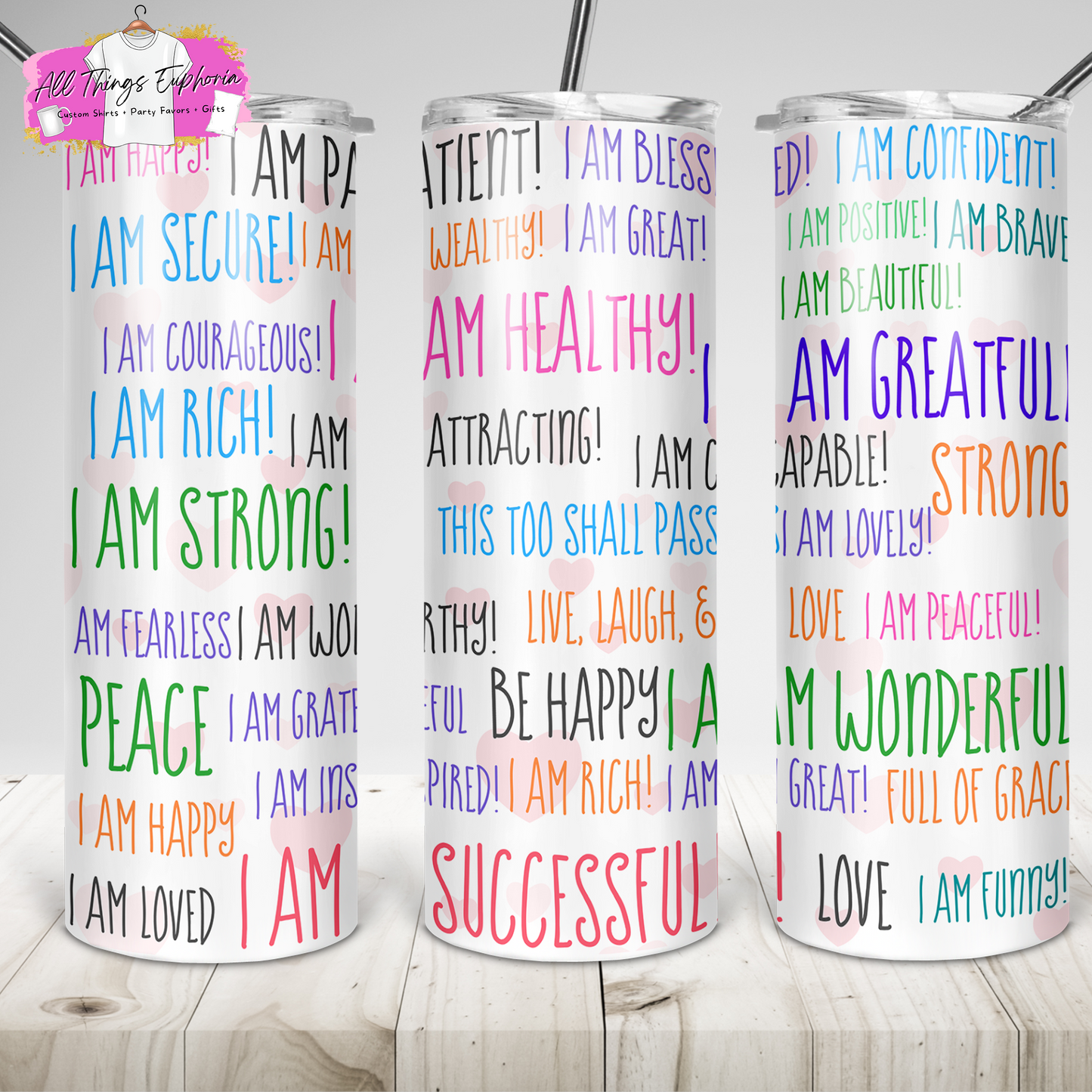 Affirmation Word Art Tumbler