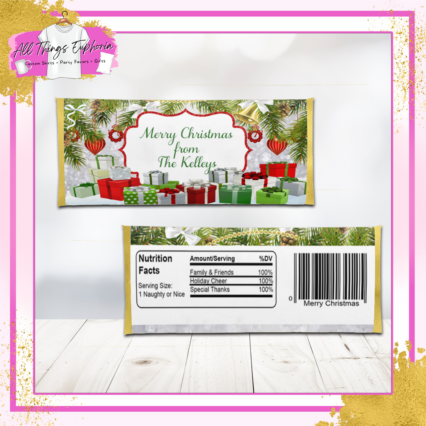 White Christmas Candy Bar