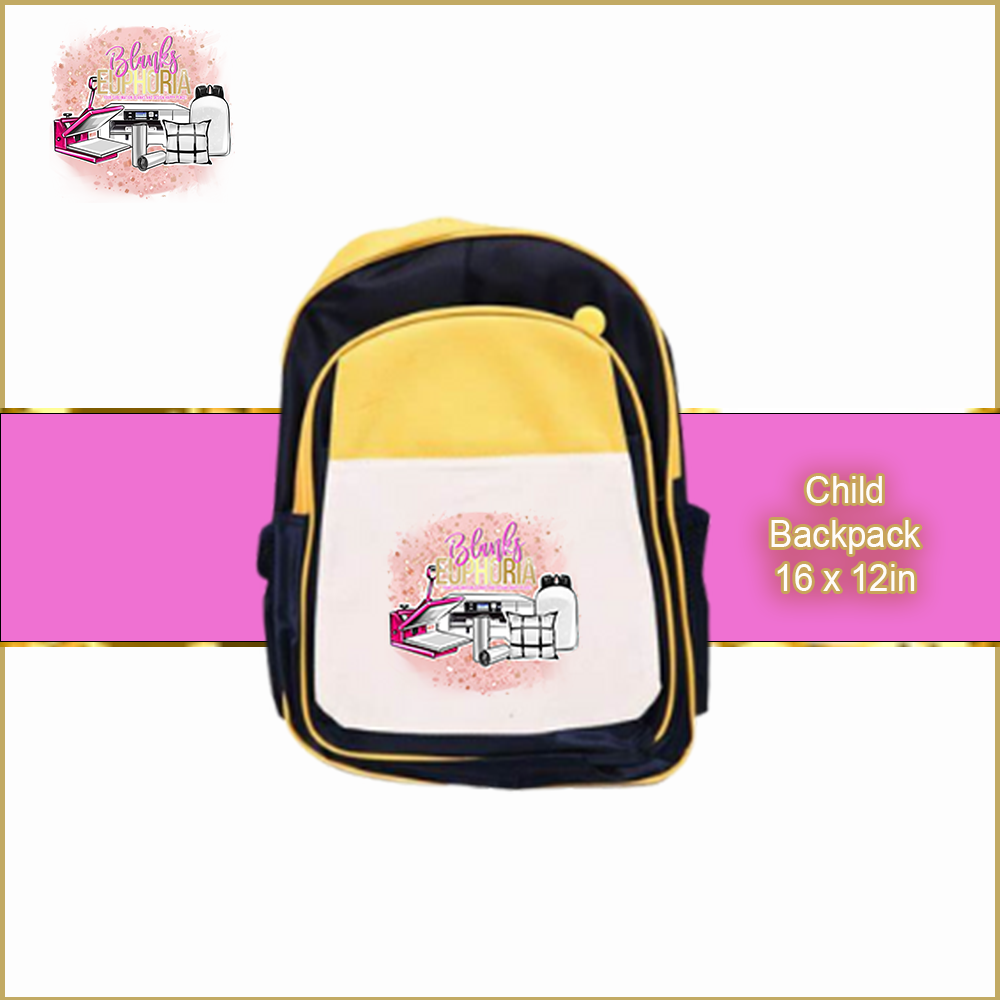 Sublimation Blank  Child Backpack