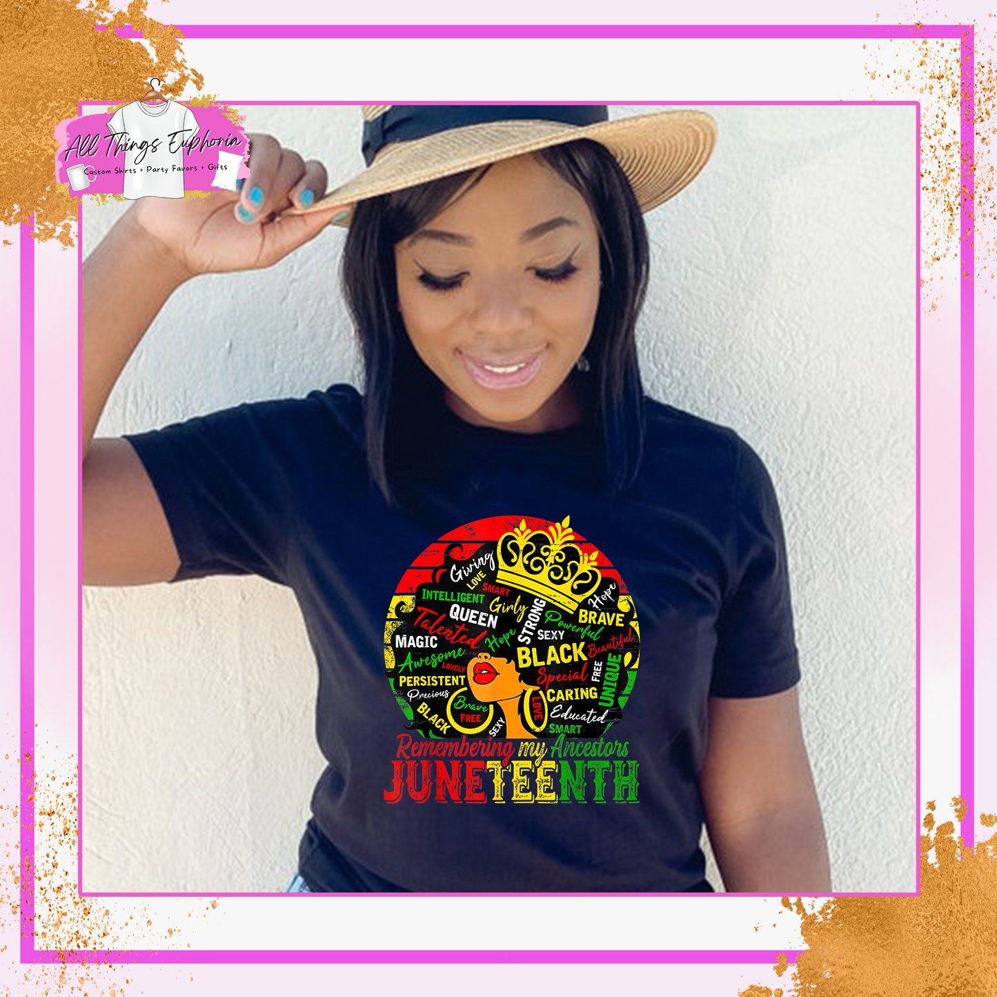 Juneteenth Black Queen WordArt