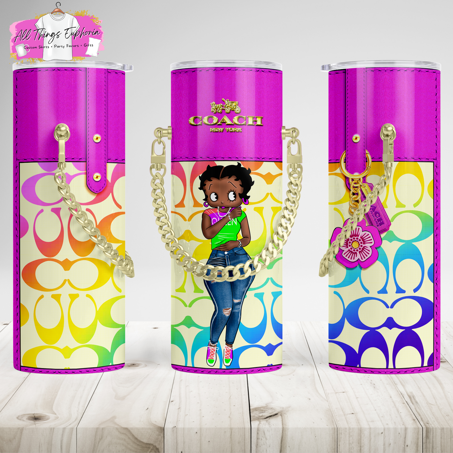 Sublimation Purse Tumbler with Chain 